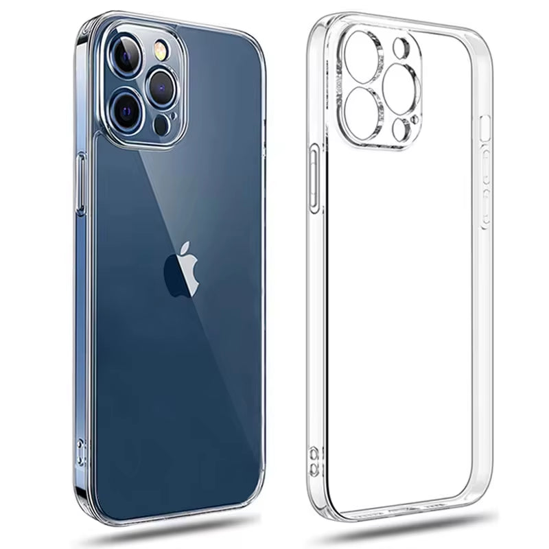 Ultra Thin Clear Phone Case for Iphone 11 12 13 14 15 16 17 Pro X XR XS Max Mini 7 8 plus Silicone Soft Transparent Back Cover